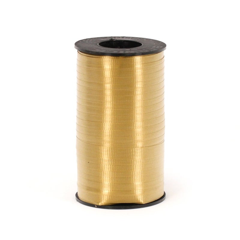 Berwick 3/8-Inch Wide by 250 Yard Spool Super Curl Crimped Splendorette Curling Ribbon, Holiday Gold